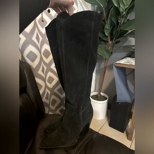 Vince Camuto suede cowboy style boots